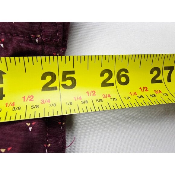Prana Size XL Mens Burgundy Triangle Pattern Long Sleeve Neck Hem Logos Shirt - Picture 2 of 12